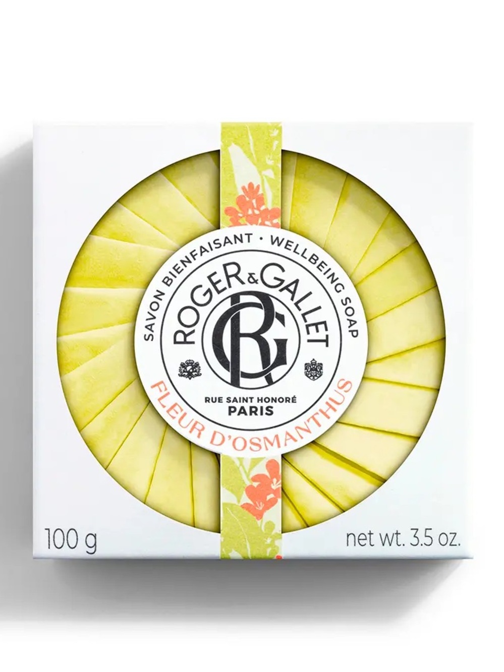 Brand New Roger & Gallet Fleur D'Osmanthus Energizing Perfumed Scented Soap